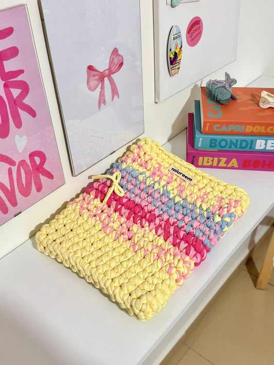 Cotton candy  laptop sleeve